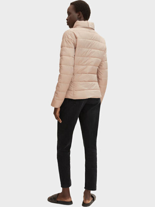 Kurz Damen Puffer Jacke für Winter Beige