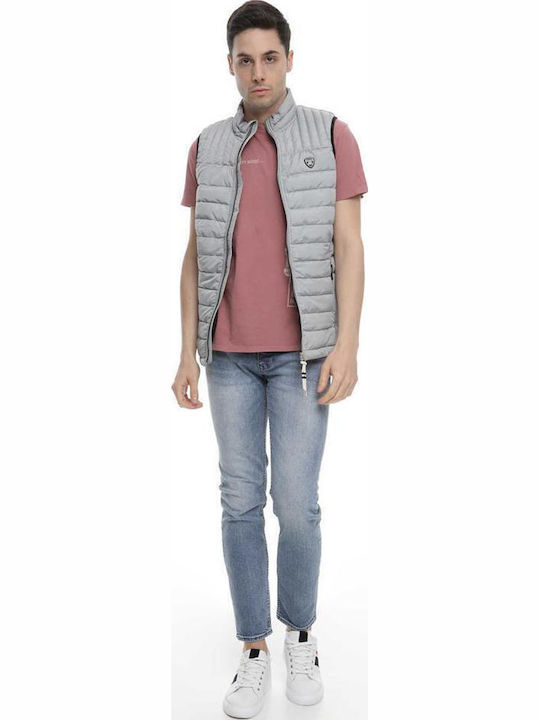 Sleeveless Jacket Puffer Gray