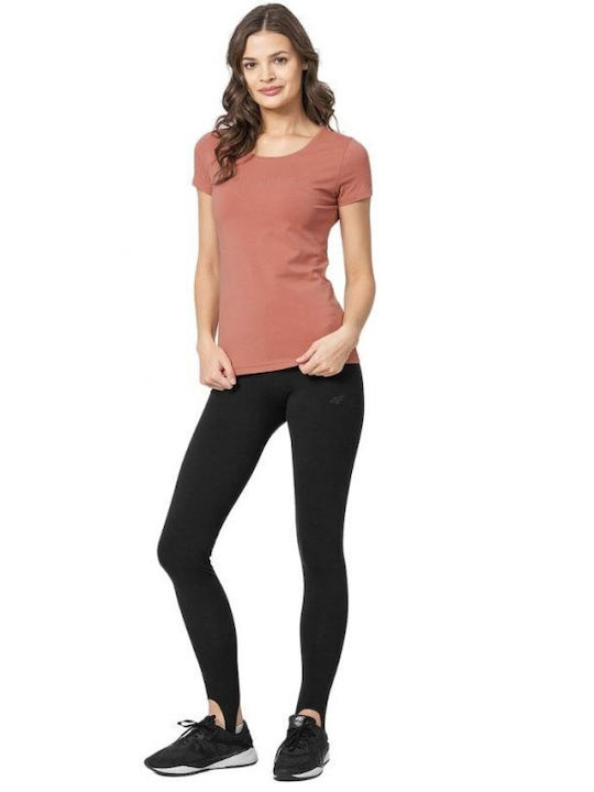 4F Damen Sportlich T-shirt Coral