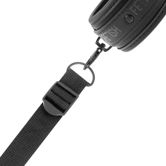 Fetish Submissive Cuff & Tether Set Σετ για Δέσιμο στο Κρεβάτι σε Μαύρο Χρώμα