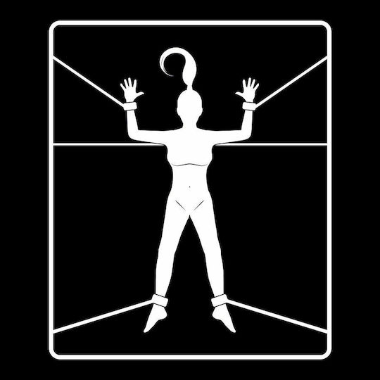 Fetish Submissive Cuff & Tether Set Σετ για Δέσιμο στο Κρεβάτι σε Μαύρο Χρώμα