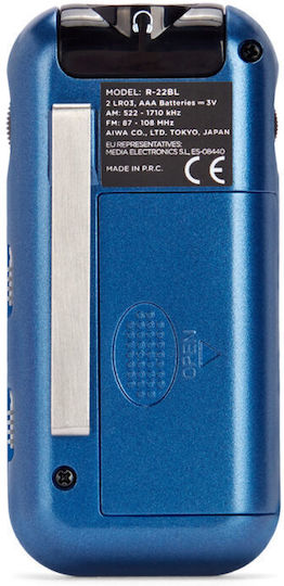 Aiwa R-22BL Ραδιοφωνάκι Μπαταρίας Μπλε