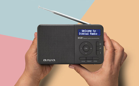 Aiwa RD-40DAB/BK Φορητό Ραδιόφωνο Επαναφορτιζόμενο DAB+ Μαύρο