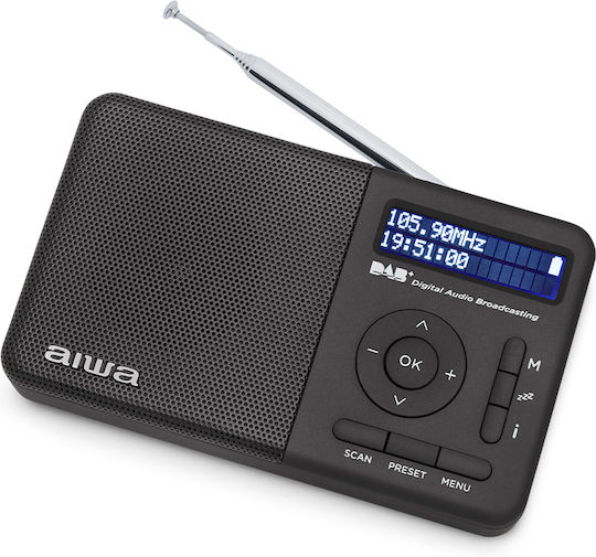 Aiwa RD-40DAB/BK Φορητό Ραδιόφωνο Επαναφορτιζόμενο DAB+ Μαύρο