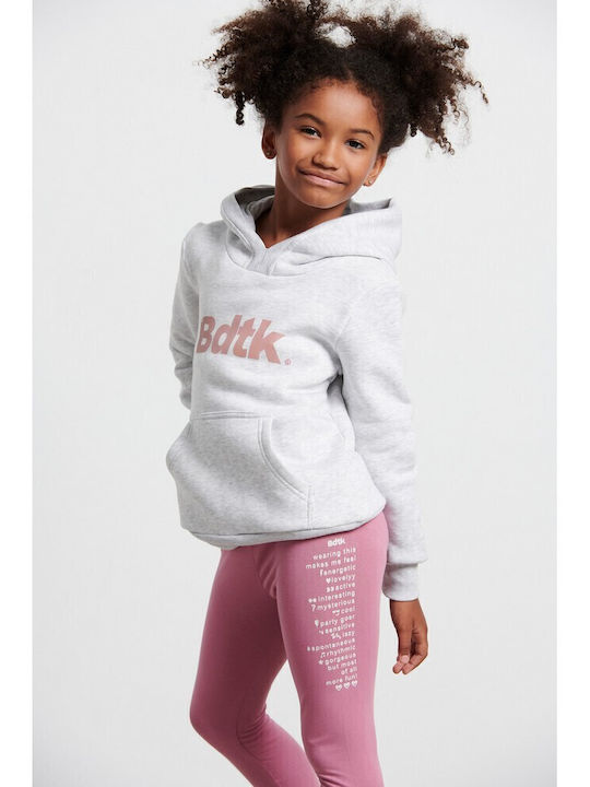 Kids Sweatshirt with Hood and Pockets Gray