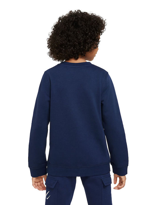 Nike Fleece Kinder Sweatshirt Marineblau Sportswear Club