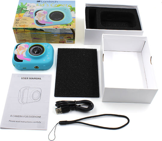 Lamtech Kid Camera Action Camera Full HD (1080p) with Screen 2" Blue