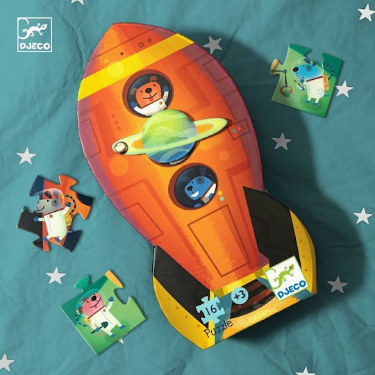 Kids Puzzle Spaceship for 3+ Years 16pcs Djeco