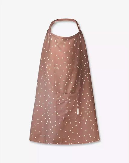 Minene Dots Nursing Cover Brown 90x73cm. 1pcs
