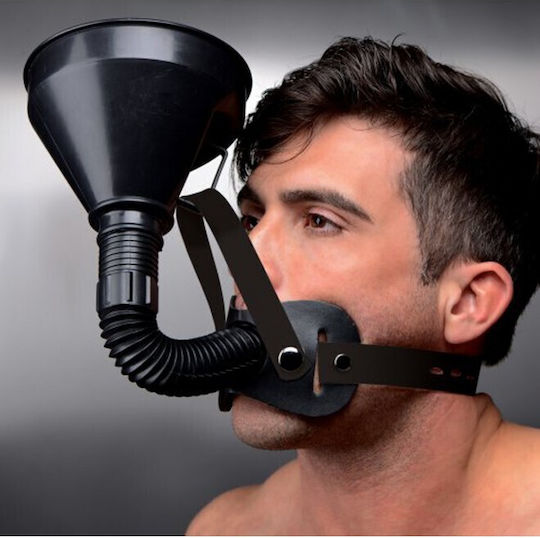 XR Master Series Latrine Extreme Funnel Gag Knebel in Schwarz Farbe