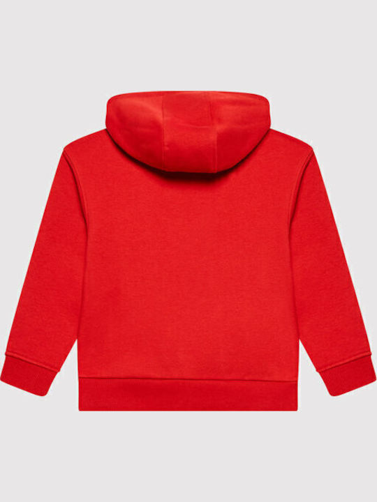 Kids Sweatshirt with Hood and Pockets Red
