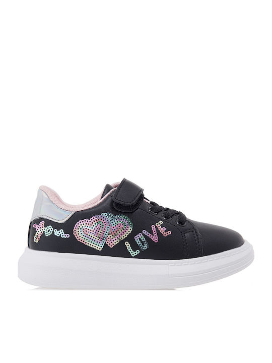 Παιδικά Sneakers με Σκρατς Μαύρα