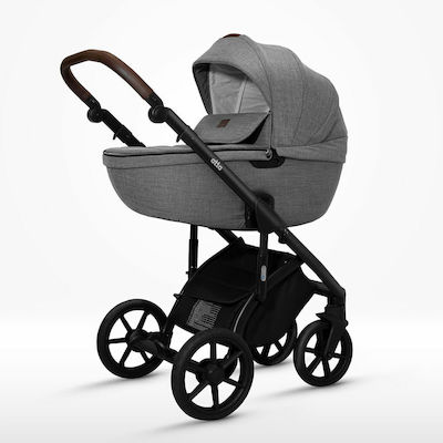 Dovadi Atta 2 in 1 Verstellbar 2 in 1 Baby Kinderwagen Geeignet für Neugeborene Total Grey