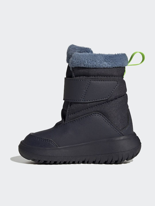 Winterplay Kinder-Schneestiefeletten mit Klettverschluss Marineblau