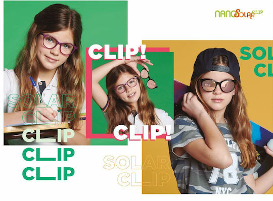 Nanovista Re-Play with Clip-on Παιδικά Κοκκάλινα Γυαλιά Προστασίας Οθόνης σε Μωβ Χρώμα