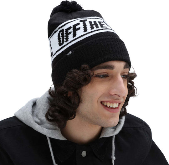 Off The Wall Pom Pom Beanie Căciulă Pentru Bărbați În Culoare Neagră