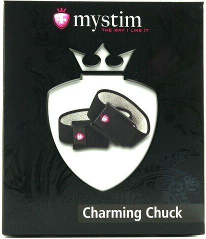 Mystim Charming Chuck για Ηλεκτροδιέγερση σε Μαύρο Χρώμα