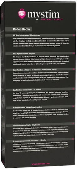 Mystim Rodeo Robin για Ηλεκτροδιέγερση σε Μαύρο Χρώμα