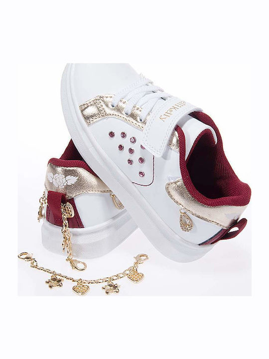 Gioiello Kids Sneakers with Scratch White