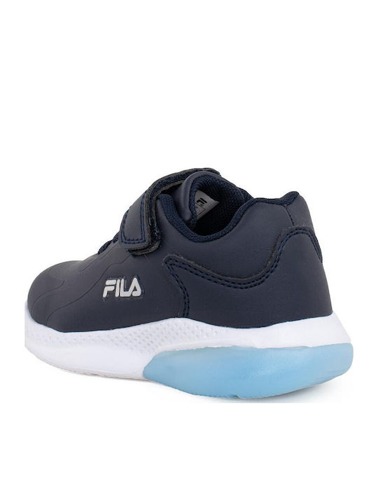 Spectrolite Pu Kids Sneakers with Scratch Blue