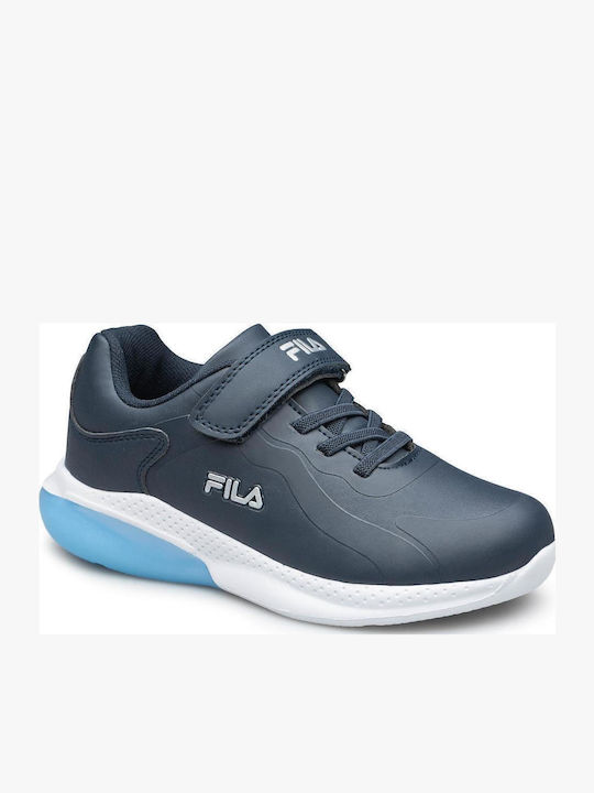 Spectrolite Pu Kids Sneakers with Scratch Blue