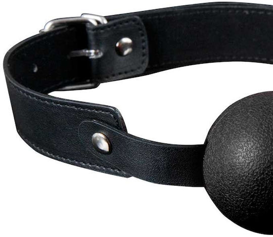Guilty Pleasure Solid Silicone Ball Gag Φίμωτρο σε Μαύρο Χρώμα