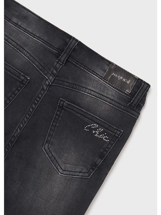 Mayoral Boys Fabric Denim Trouser Black