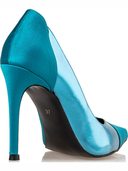 Pumps mit Stiletto-Absatz Blau