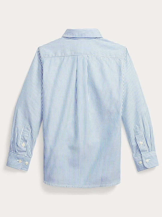 Ralph Lauren Kids Striped Shirt Light Blue