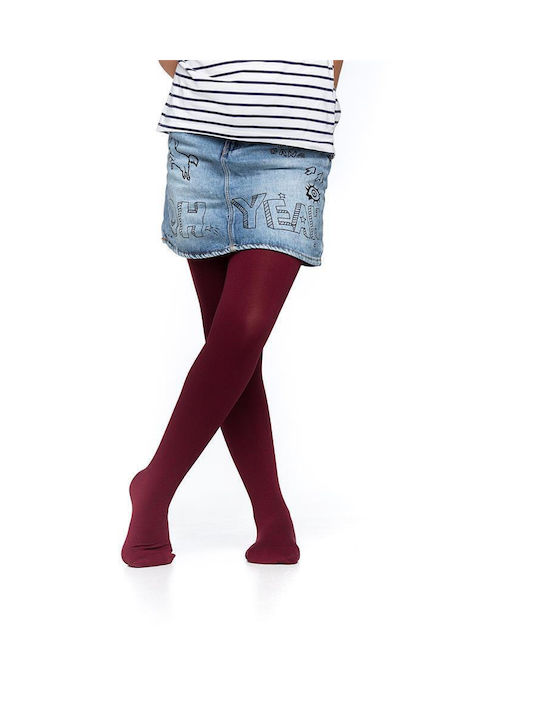 Inizio Kids Tight Burgundy 150Den