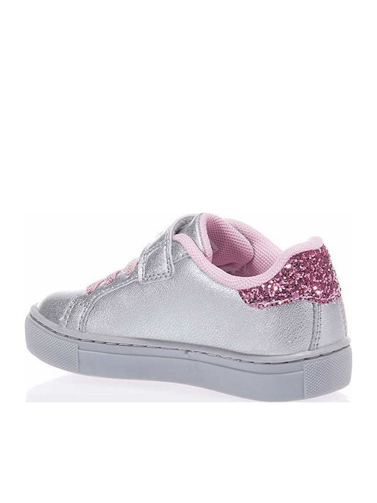 Kids Sneakers with Scratch Silver