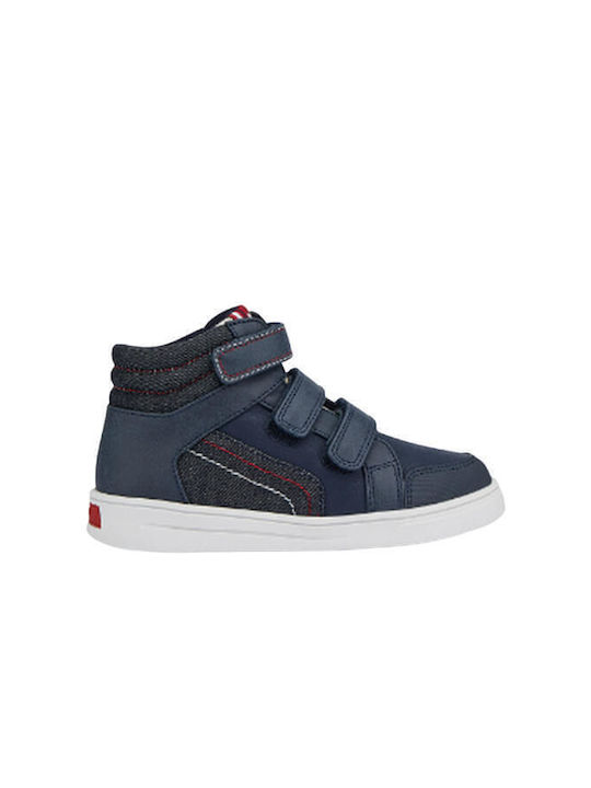 Mayoral Παιδικά Sneakers High με Σκρατς για Αγόρι Navy Μπλε