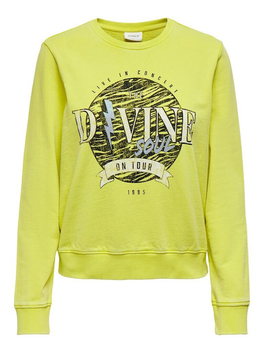 Only Women's Long Sweatshirt Yellow