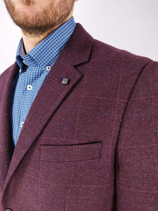 Men's Suit Jacket Burgundy