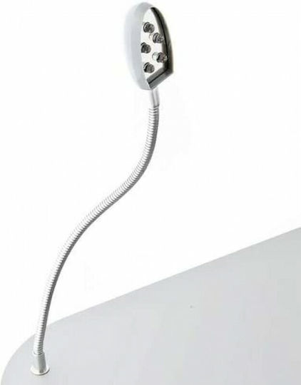 Relaxdays Μαξιλάρι Led Φωτάκι 21725 Βάση Στήριξης για Laptop έως 17.3" με Φωτισμό Γκρι
