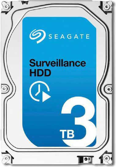 Seagate Skyhawk +Rescue 3TB HDD Hard Drive 3.5" SATA III 5900rpm with 256MB Cache for Recorder ST3000VX015