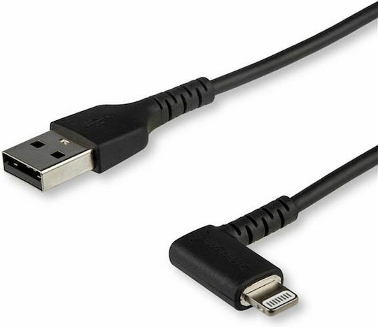 StarTech Angle (90°) / Regular USB to Lightning Cable Μαύρο 1m (RUSBLTMM1MBR)