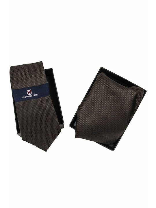 Leonardo Uomo Men's Tie Monochrome Brown