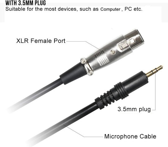 BM-3000 Condenser (Small Diaphragm) Microphone Shock Mounted for Vocals