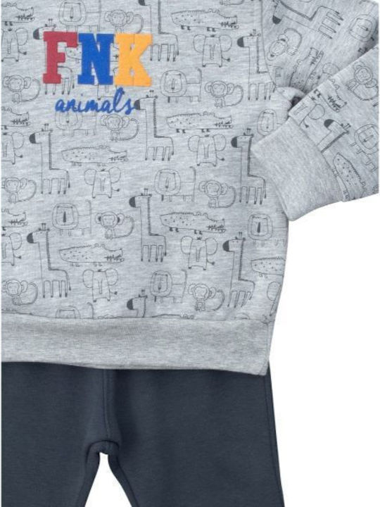 Funky Kids Sweatpants Set Gray 2pcs