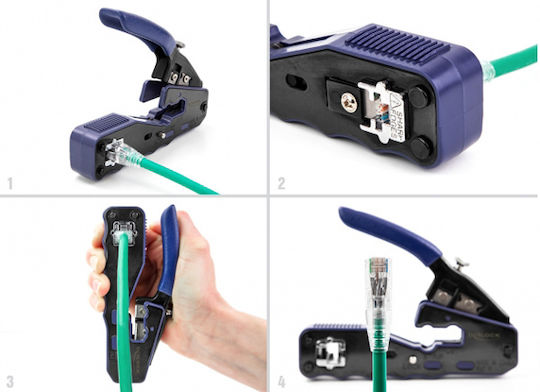DeLock Ethernet Internet Cable Crimping Plier RJ45 (Length 135mm)