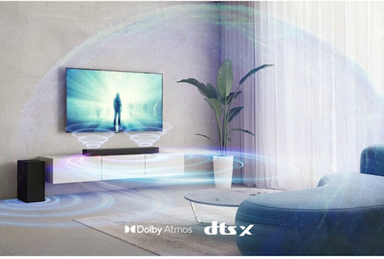 LG S75Q Soundbar 3.1.2 Bluetooth και HDMI 380W με Ασύρματο Subwoofer και Τηλεχειριστήριο Μαύρο