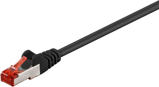 Goobay S/FTP Cat.6 Gigabit Netzwerkkabel Ethernet 1m Schwarzes