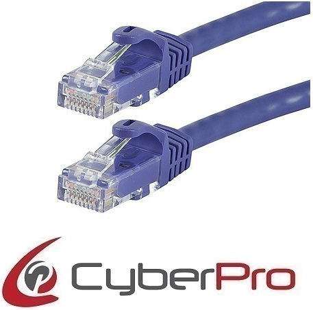 CyberPro U/UTP Kat.6 Ethernet-Netzwerkkabel 20m Blau 1Stück