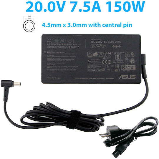 Laptop Charger 150W 20V 7.5A for Asus without Power Cord