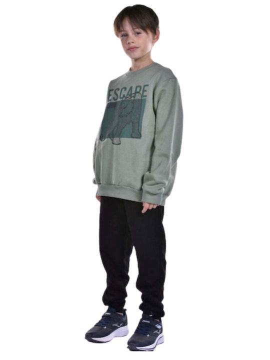 Kids Sweatpants Set Turquoise 2pcs Escape