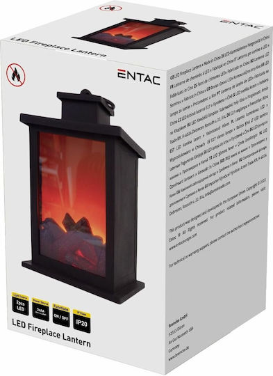 Entac ELFL28H Dekorative Lampe Kamin Schwarz