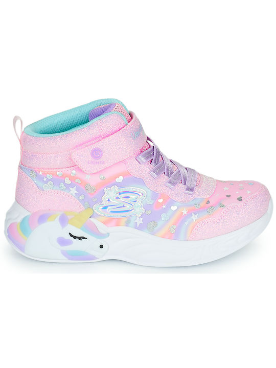 Skechers Παιδικά Sneakers High για Κορίτσι Ροζ