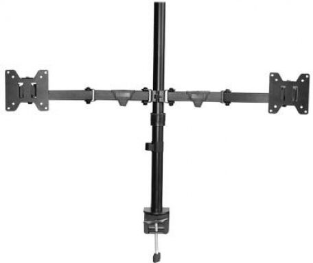 Focus Mount FDM612 Stand Desk Mounted for 2 Monitors up to 27" with Arm