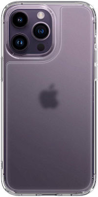 Spigen Quartz Hybrid Tempered Glass / Silicone Back Cover Matte Clear (iPhone 14 Pro Max)